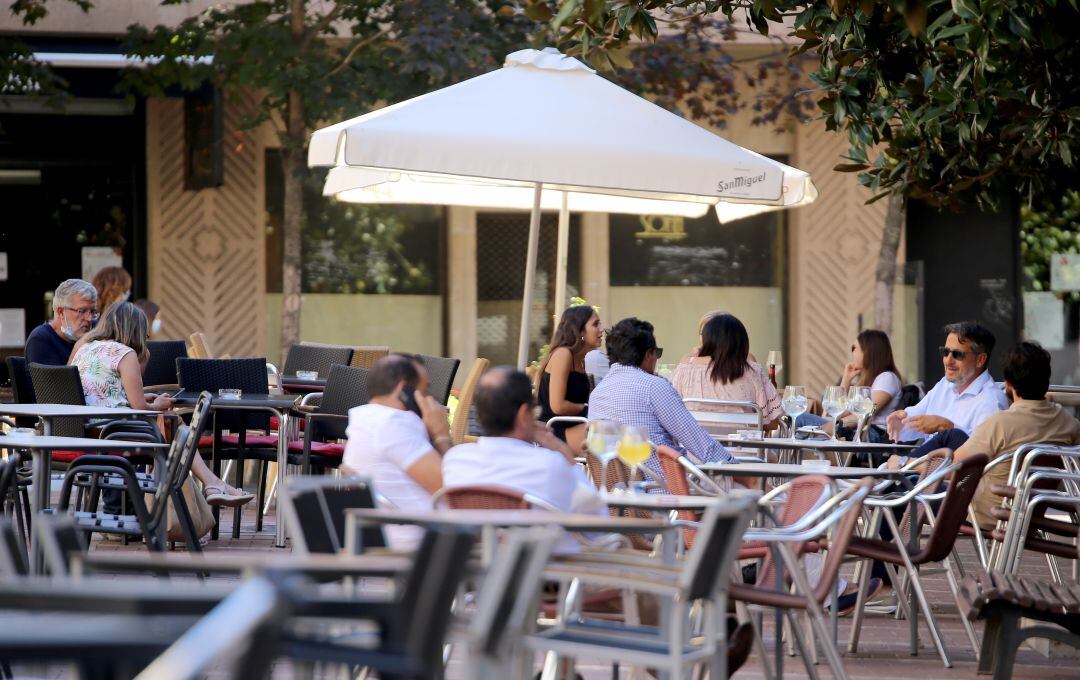 Terraza de un establecimiento hostelero en Valladolid