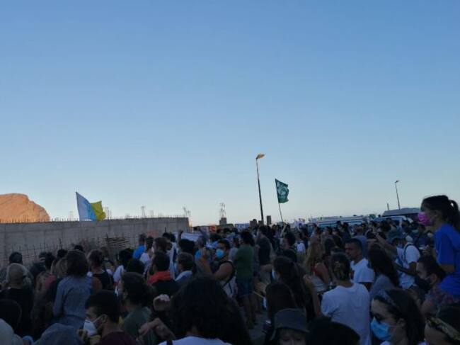 Concentración hotel La Tejita