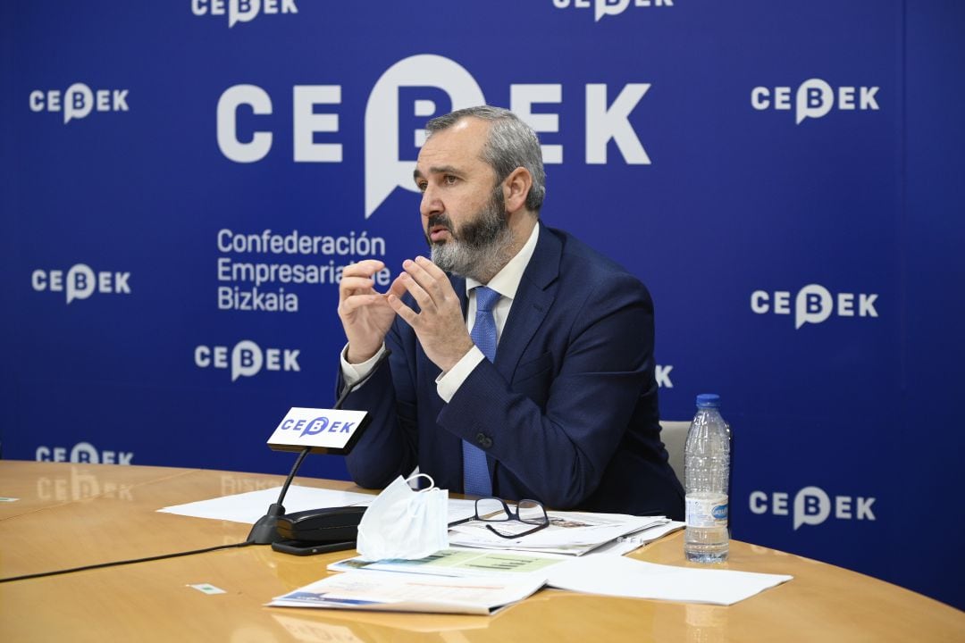 Iñaki Garcinuño, presidente de CEBEK, hace un balance del escenario económico y empresarial de Bizkaia y Euskadi en 2021