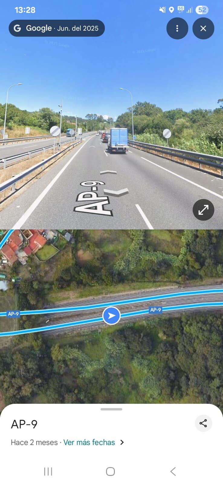 Señal de fin de prohibiciones a la salida de los túneles.