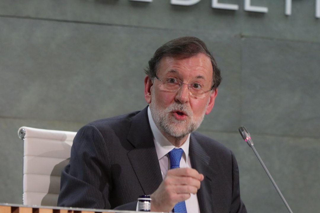 El expresidente del Gobierno Mariano Rajoy durante la presentación de su libro, &#039;Una España Mejor&#039;