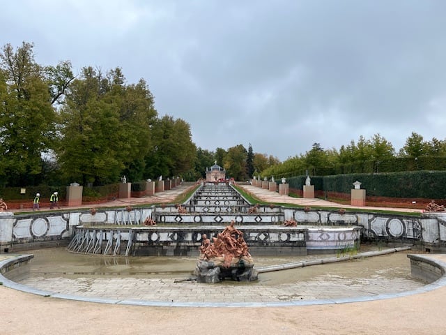 Fuente de La Cascada en los jardines de La Granja.
