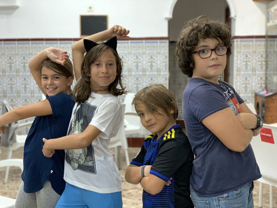 Maira, Noa, Mario y Asier, componentes del cuarteto 'Marvel no hay más que una'