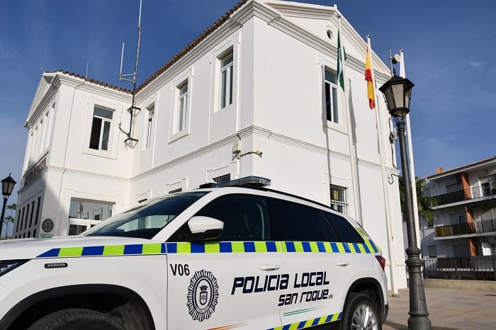 Vehículo de la Policía Local en San Roque