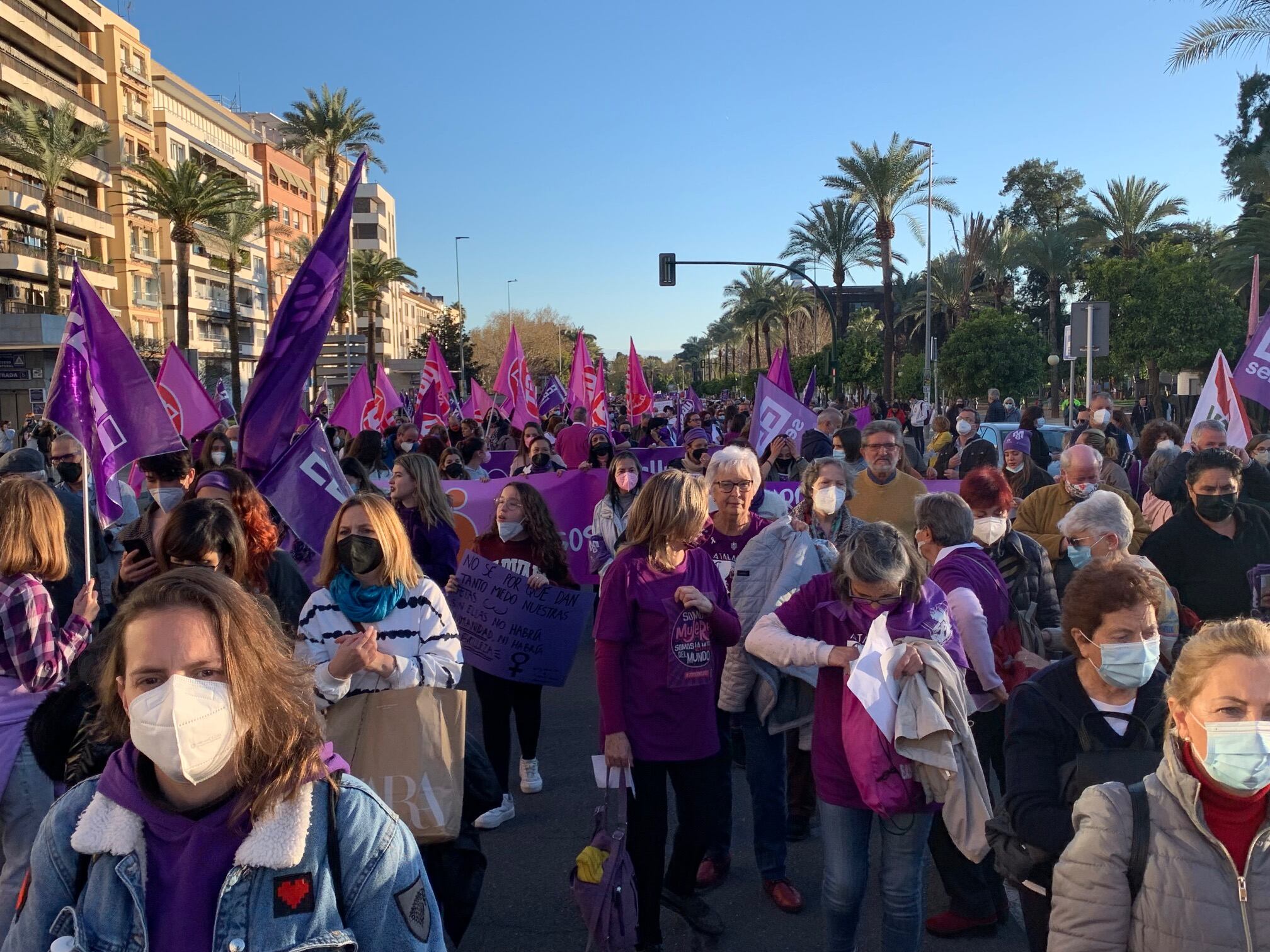 Manifestación por el 8-M en Córdoba