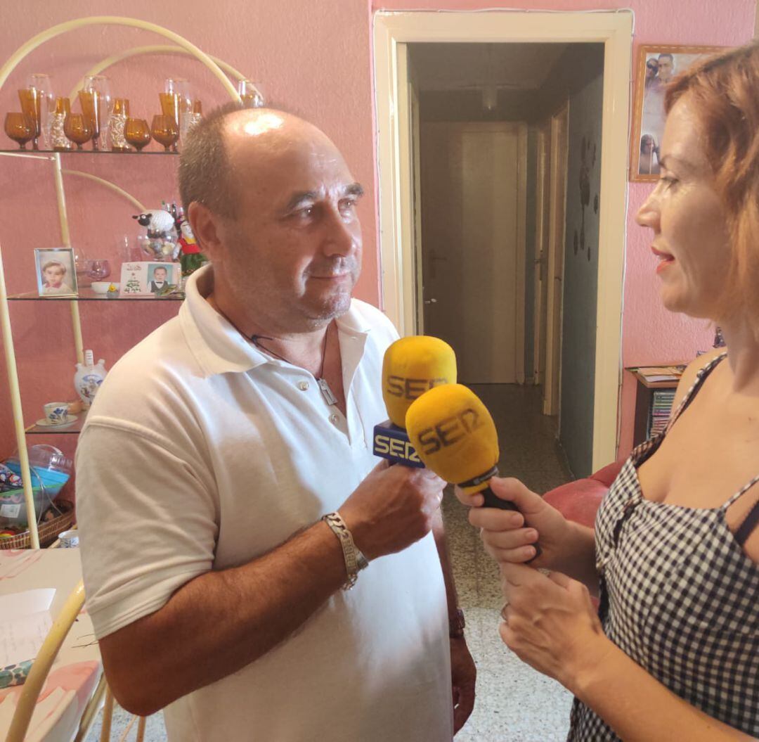 Paco Roque ha recibido hoy a Radio Huelva en su casa. 