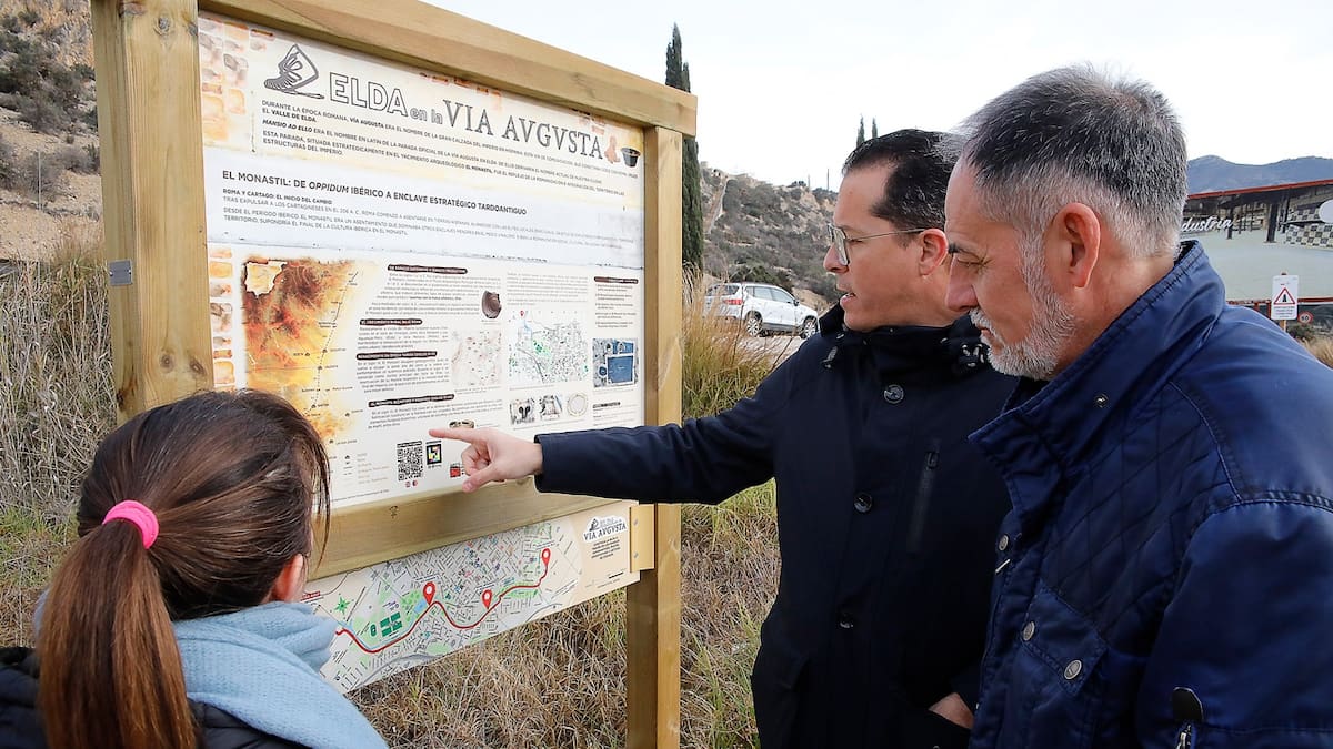 Rubén Alfaro, alcalde de Elda, explica el proyecto "Elda en la Vía Augusta"