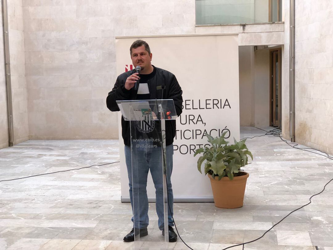 Ben Clark, en un momento durante el acto