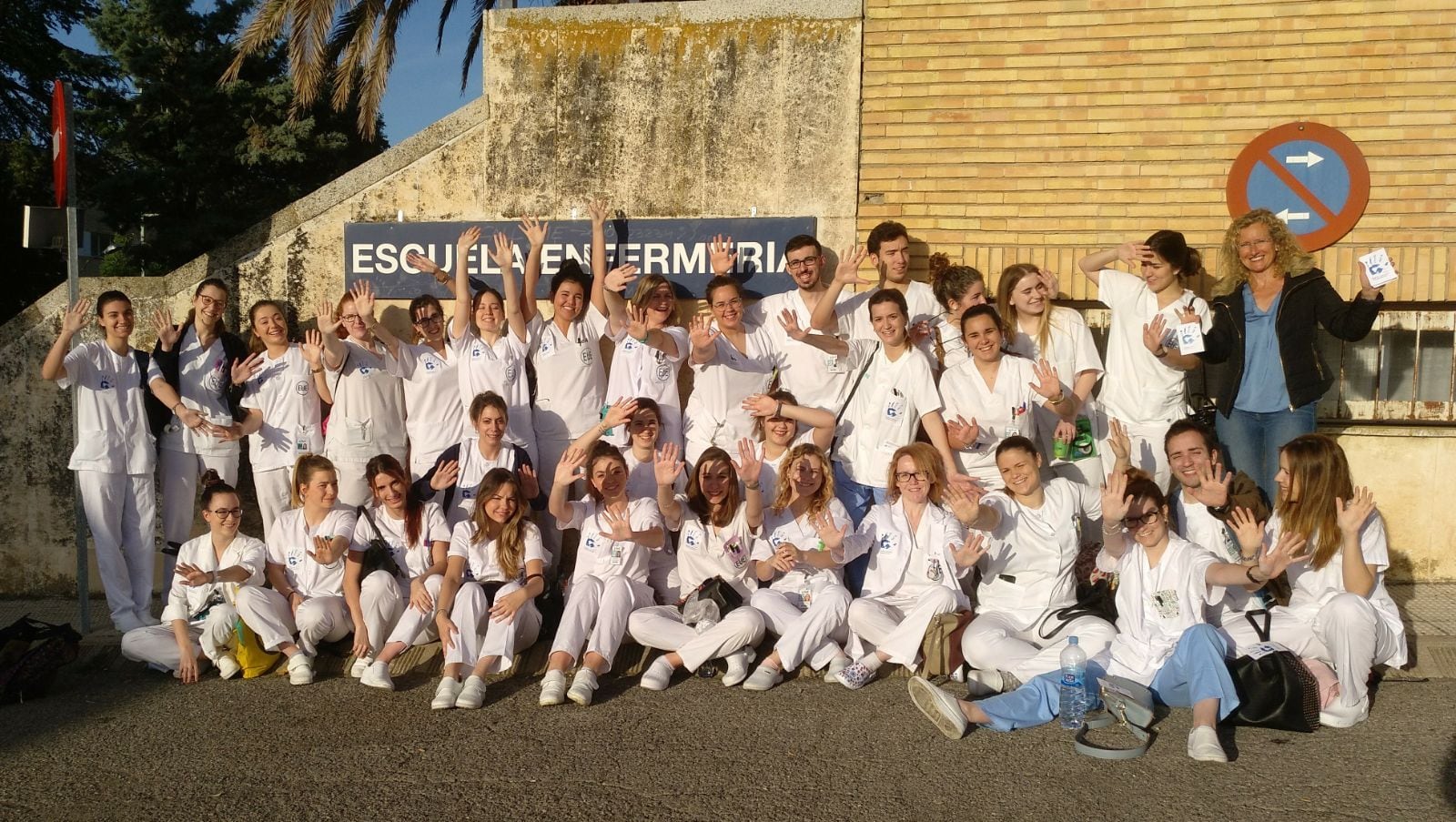 Estudiantes de Enfermeríadel campus de Huesca en una imágen de archivo