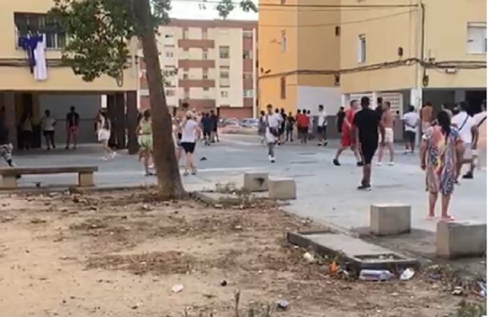 Un momento del suceso