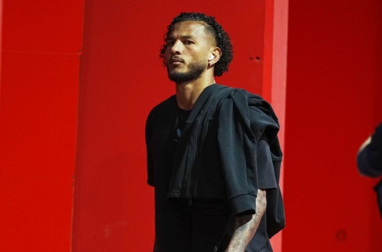 Luis Suárez en el Nuevo Estadio de Los Cármenes.