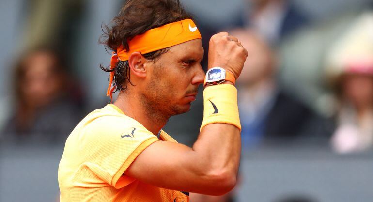 Nadal se lamenta tras fallar una pelota