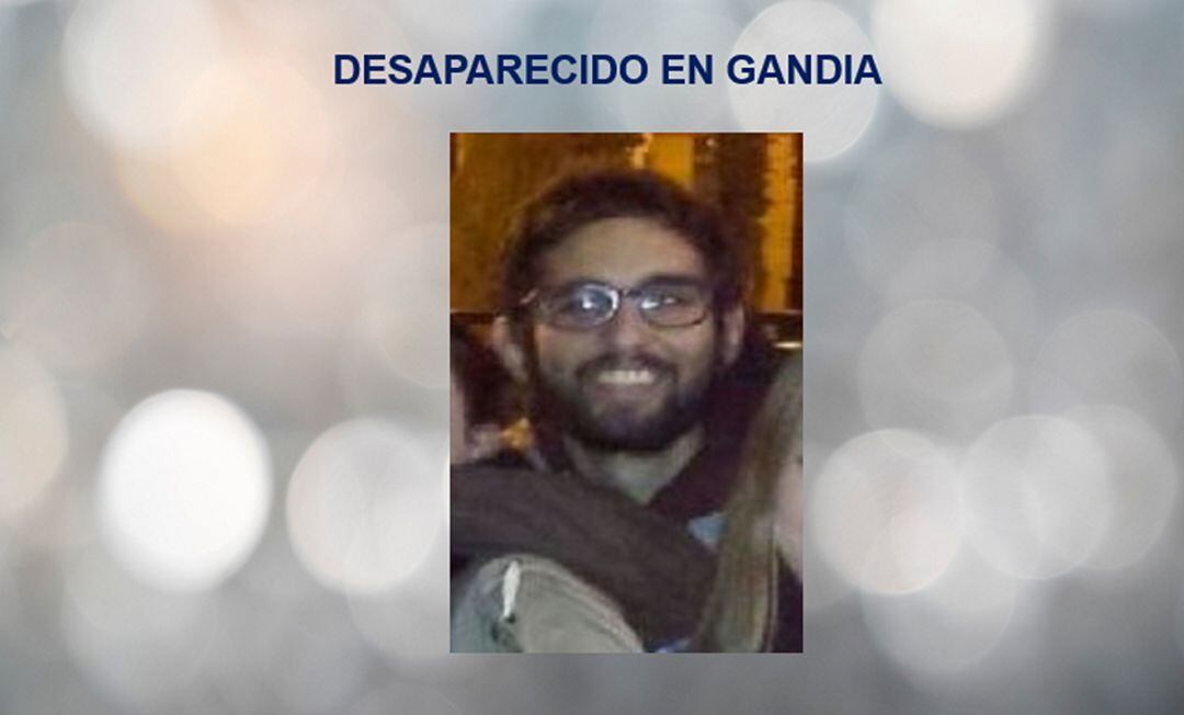 Andreu Carreres Peiró, joven desaparecido en Gandia