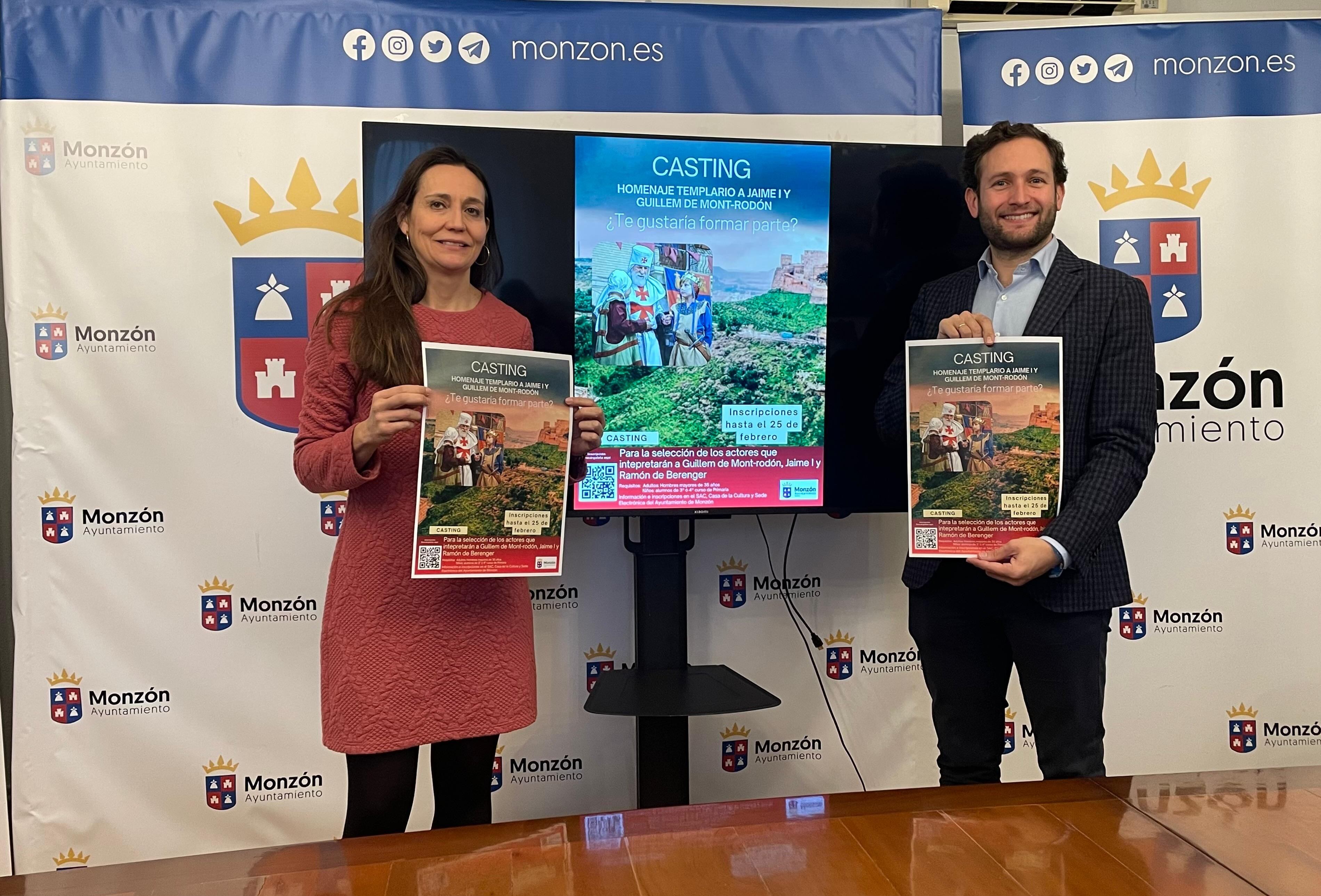 Elena Franco e Isaac Claver en la presentación de la apertura del castin