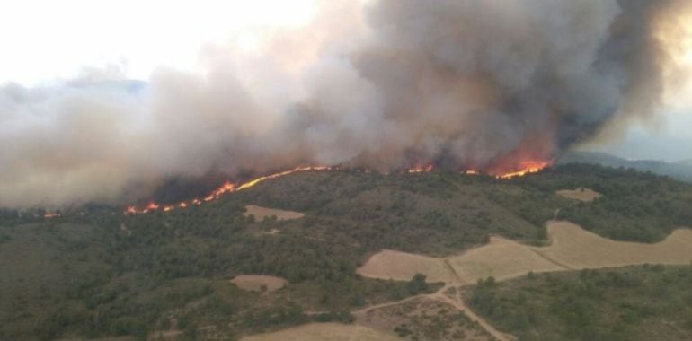 El incendio de Liétor (Albacete), arrasó 871 hectáreas