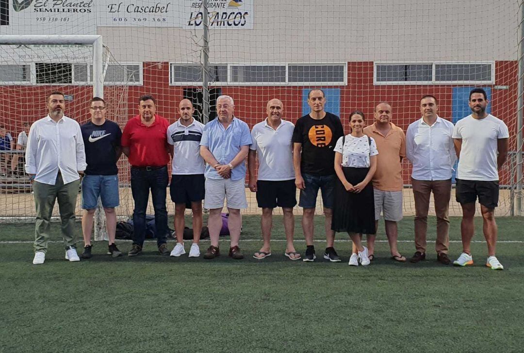 El nuevo equipo de trabajo en el Complejo Deportivo.
