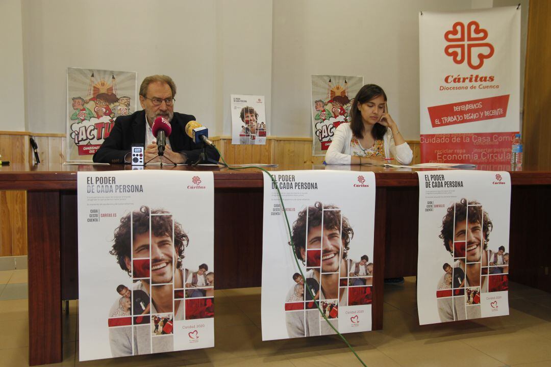 José Martín y Paz Ramírez, durante la rueda de prensa