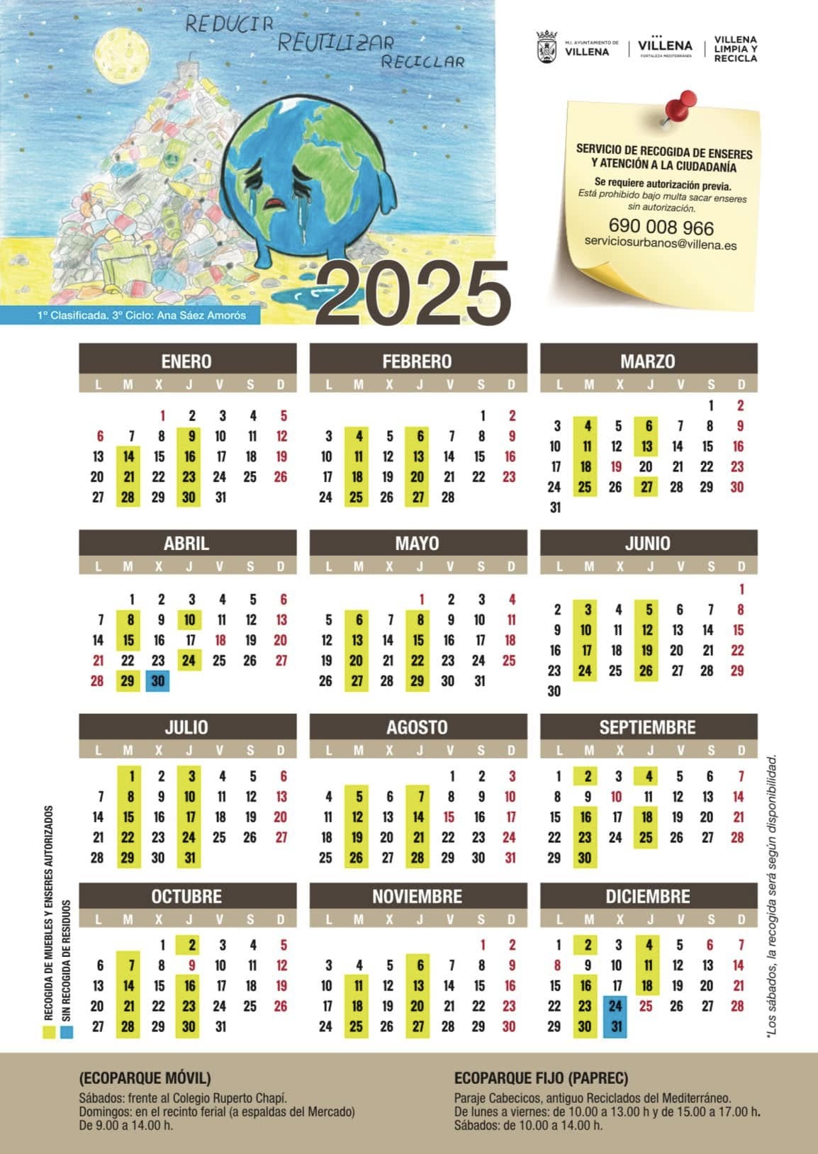 Calendarios 2025