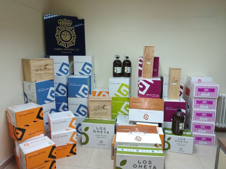 Imagen de los productos recuperados