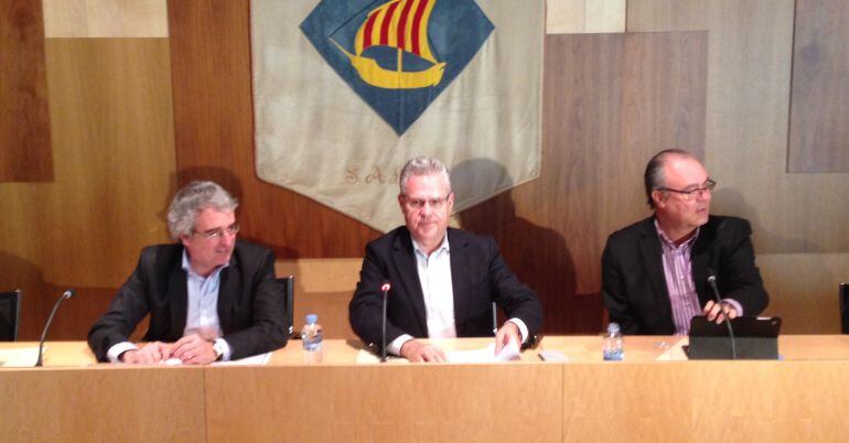 Pere Granados, abans del plenari extraordinari. 