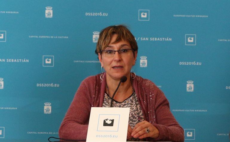 La concejal de Política Social del Ayuntamiento de San Sebastián, Aitziber San Román. 