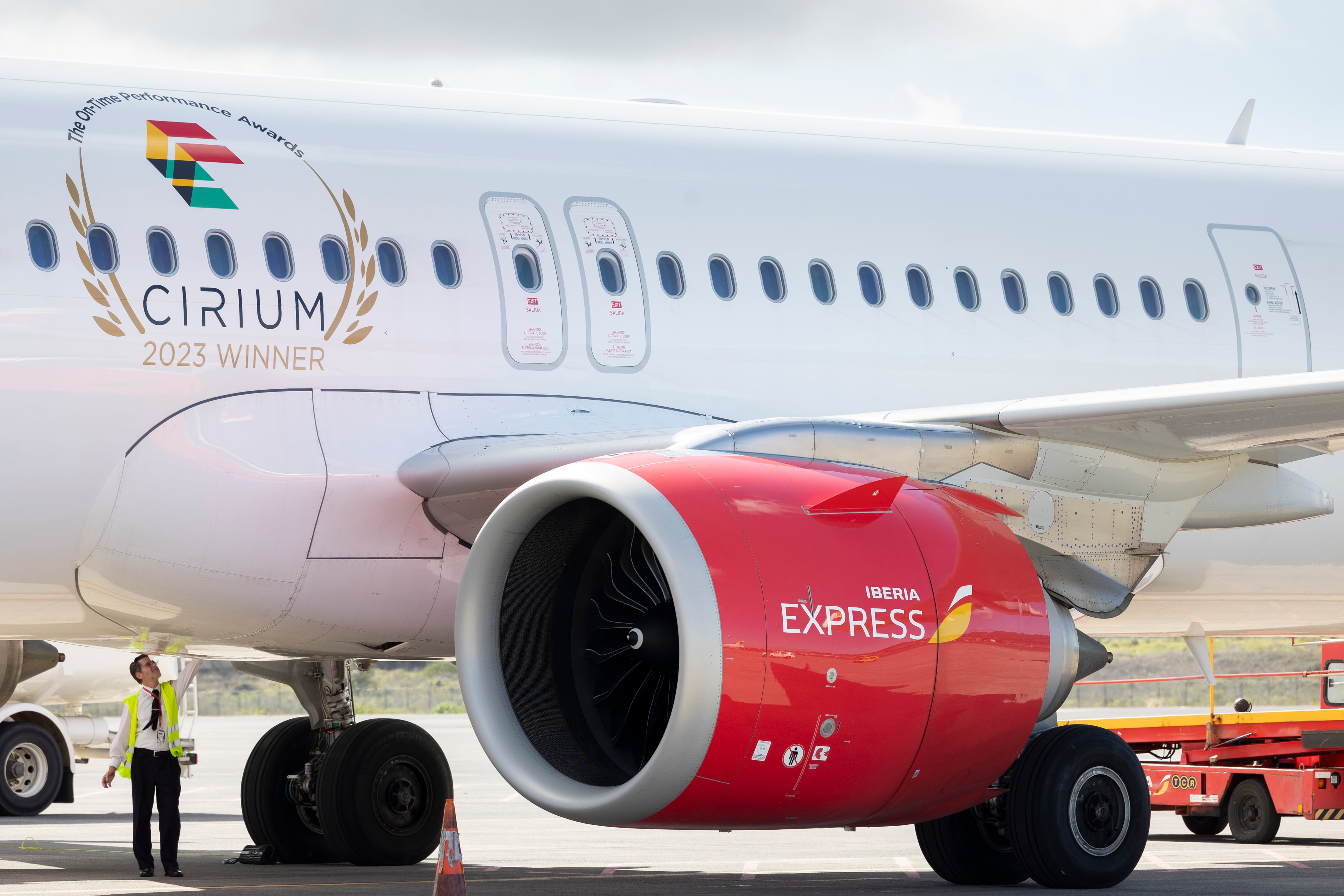 Imagen de un avión de Iberia Express