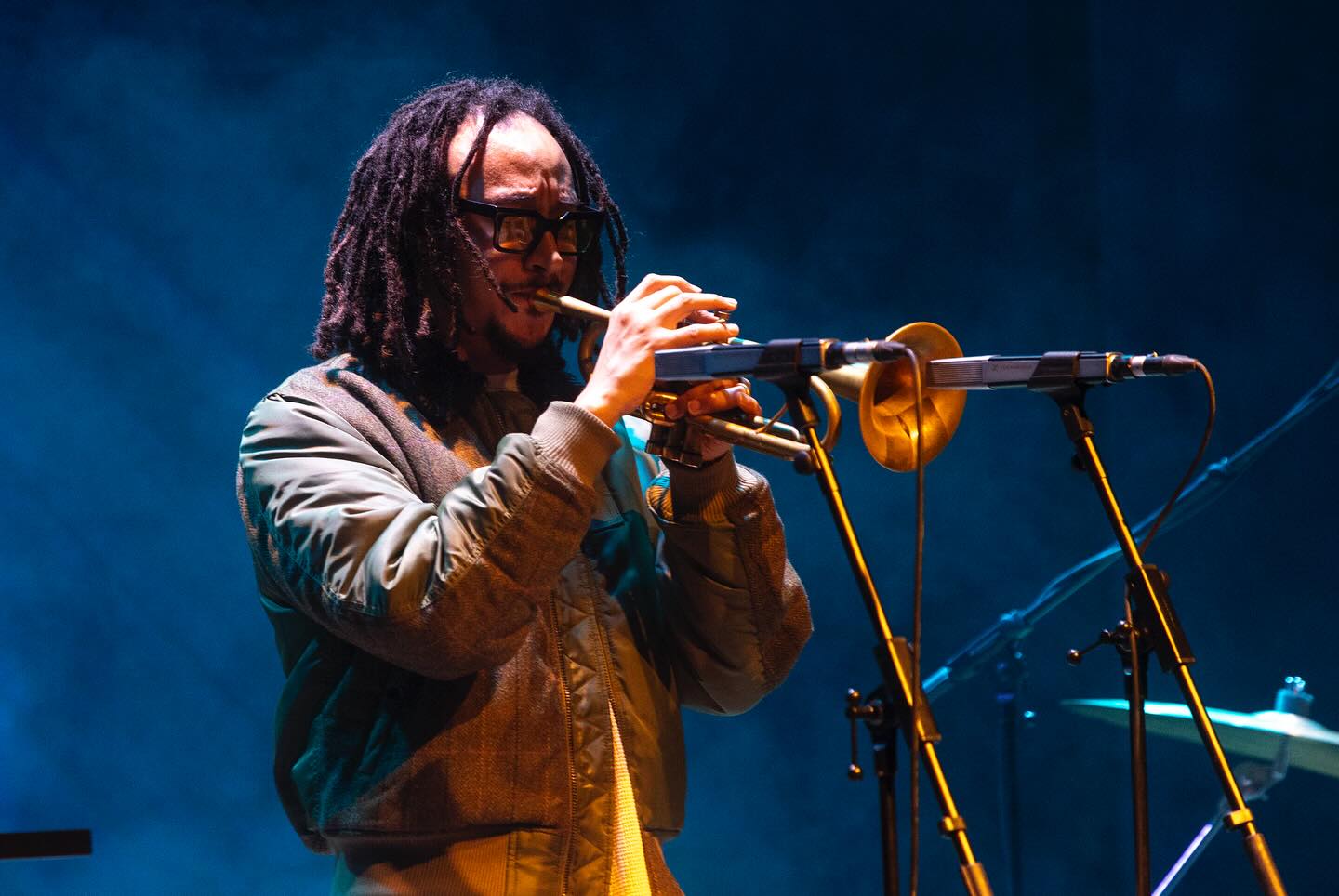 El trompetista estadounidense Theo Croker actuó en el Cartagena Jazz Festival.