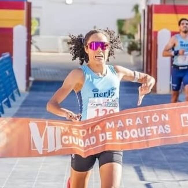 La atleta del Trops-Cueva de Nerja Ikram Rharsalla, consiguió la mínima para el Campeonato de Europa