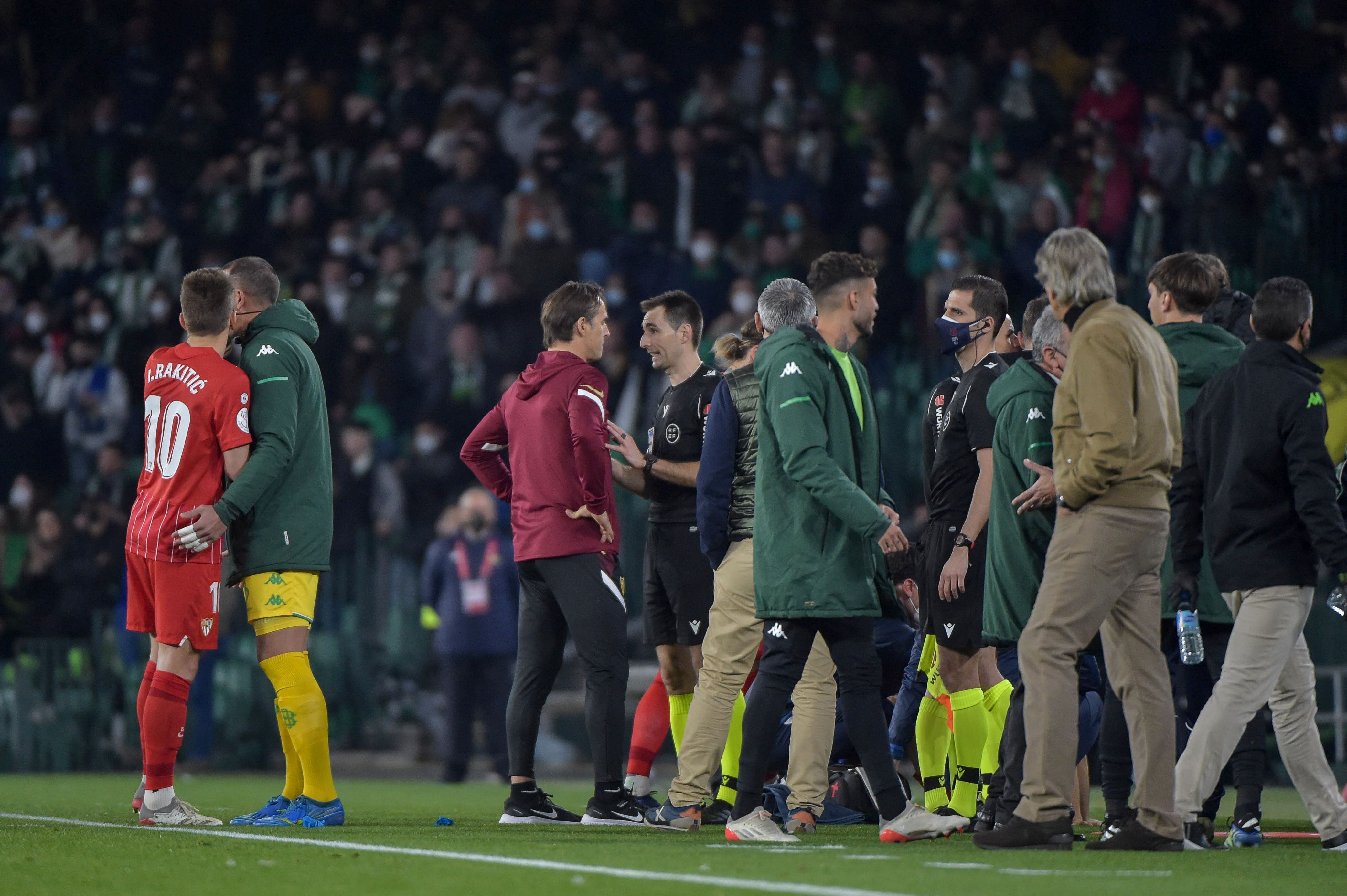 Lopetegui durante el Betis-Sevilla