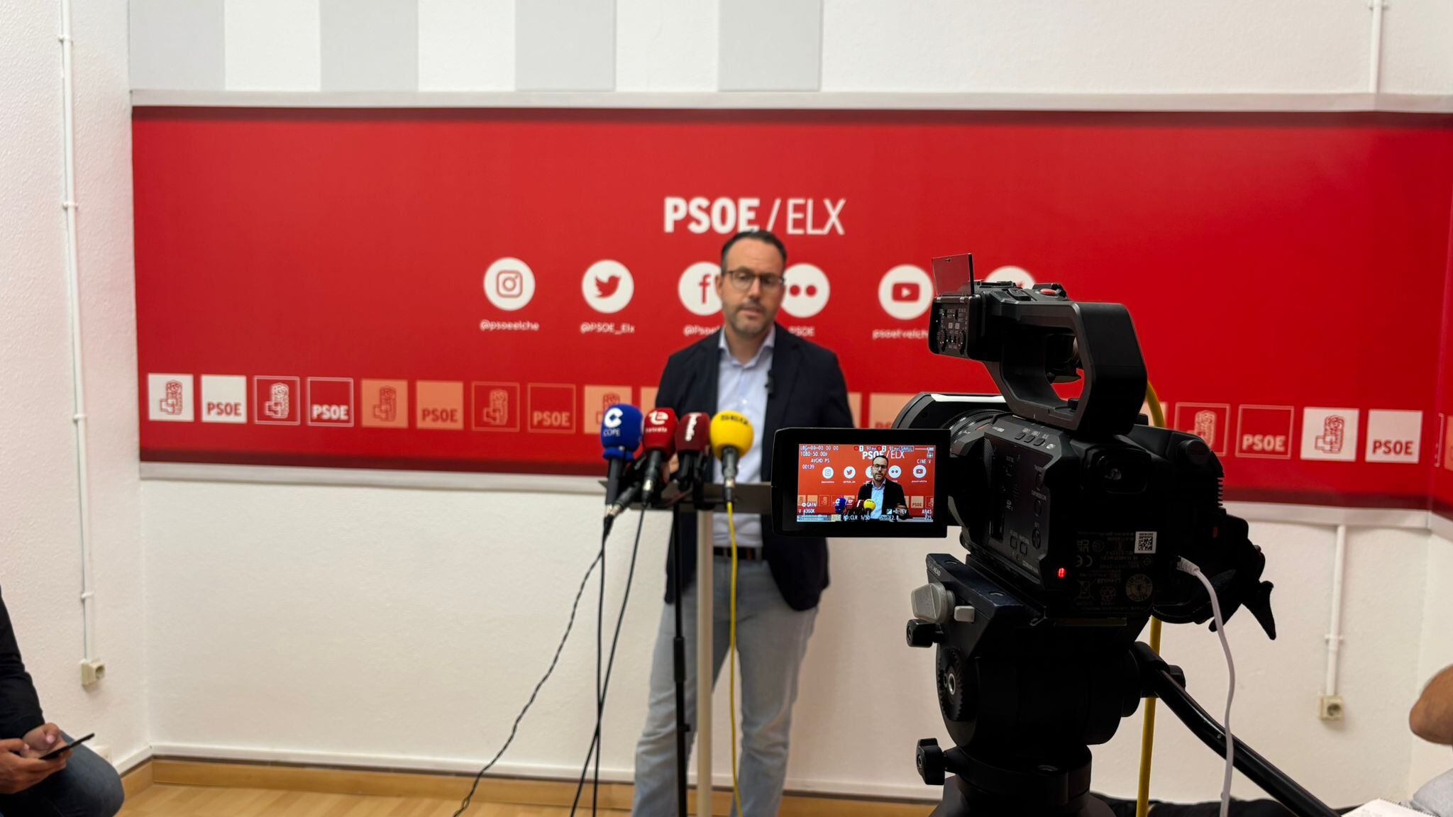 Héctor Díez en la comparecencia esta mañana