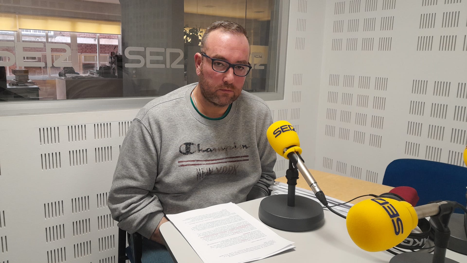 Raúl Muñoz, en los estudios de SER Puertollano