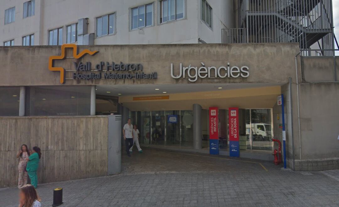 Imagen del acceso al servicio de urgencias del hospital materno-infantil de Vall d&#039;Hebron, en Barcelona