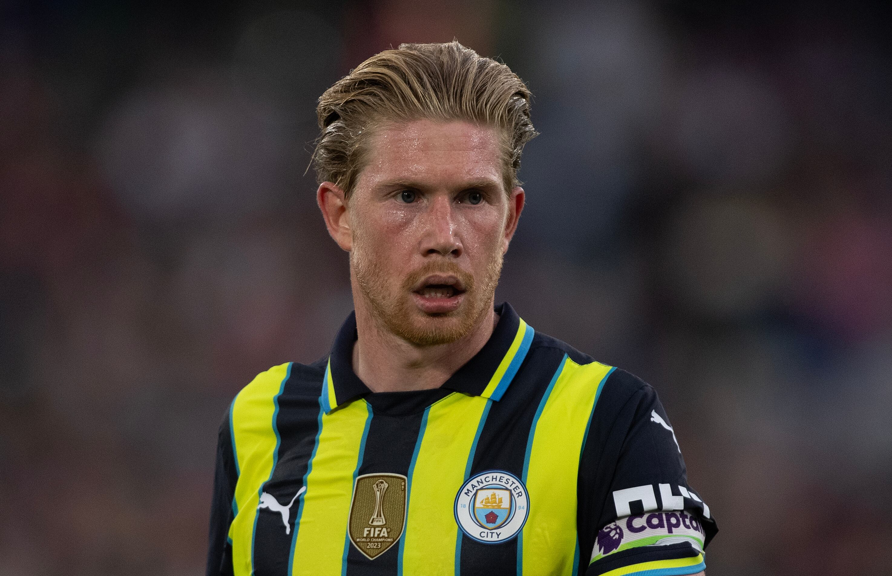 Kevin De Bruyne durante un partido con el Manchester City