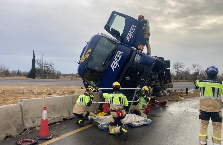Accidente en la N-240 en Quicena