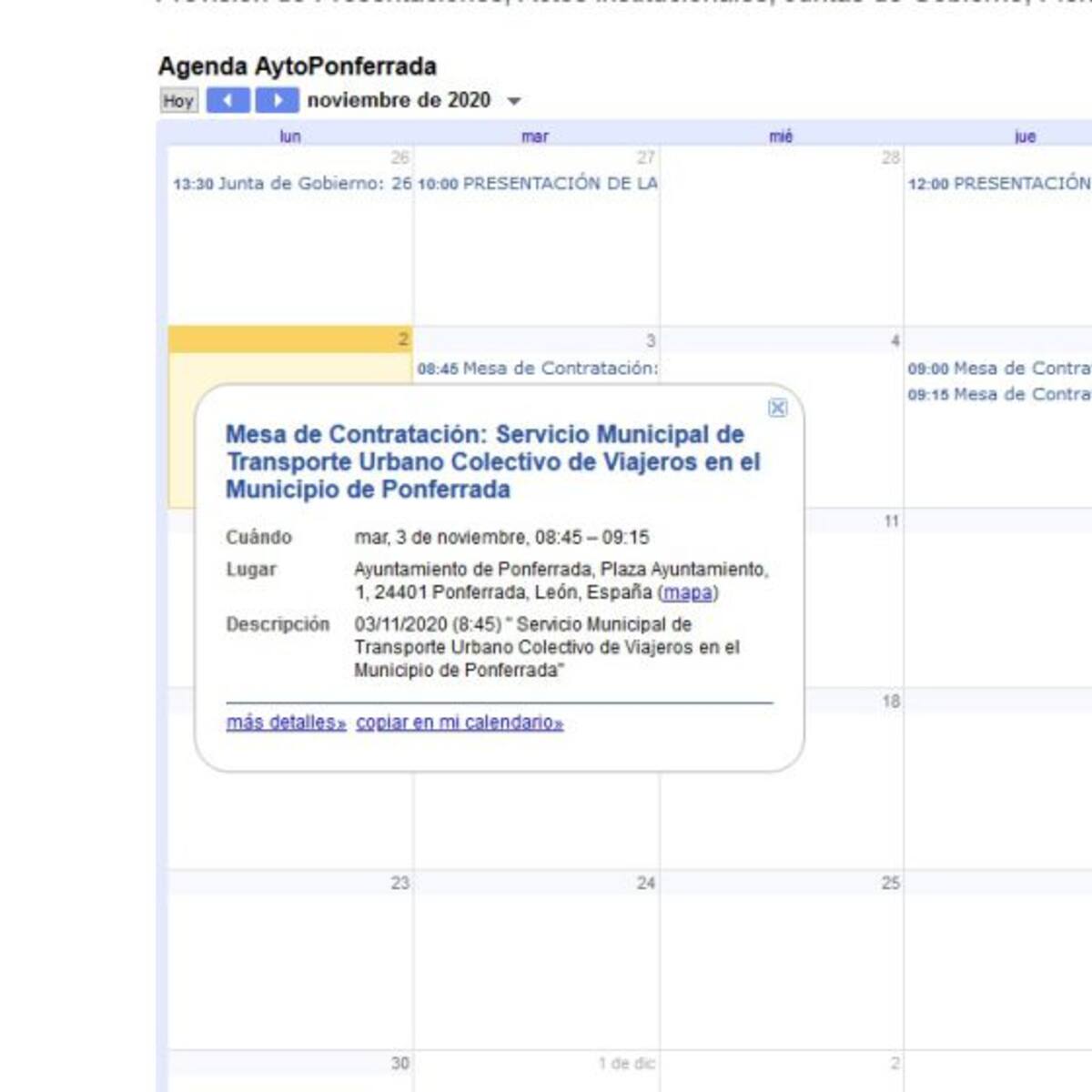 El ayuntamiento de Ponferrada resolverá hoy el contrato puente del servicio del TUP