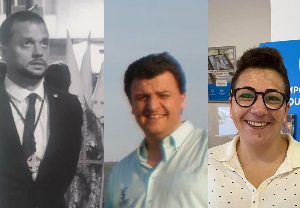 Curro Sáez, Antonio Montesinos y María Jesús López