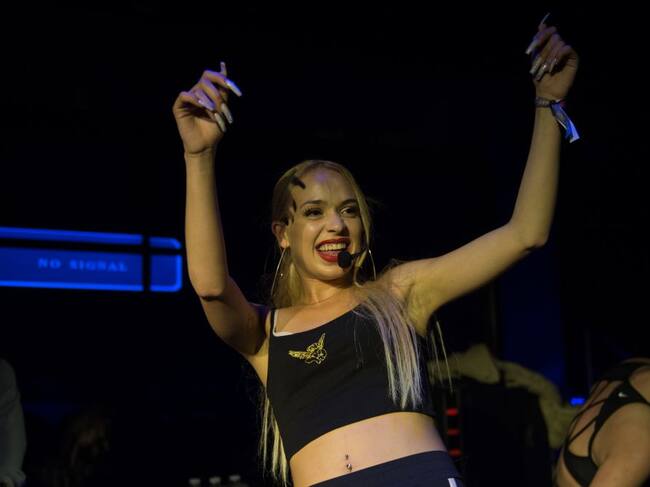 Bad Gyal durante uno de sus conciertos.