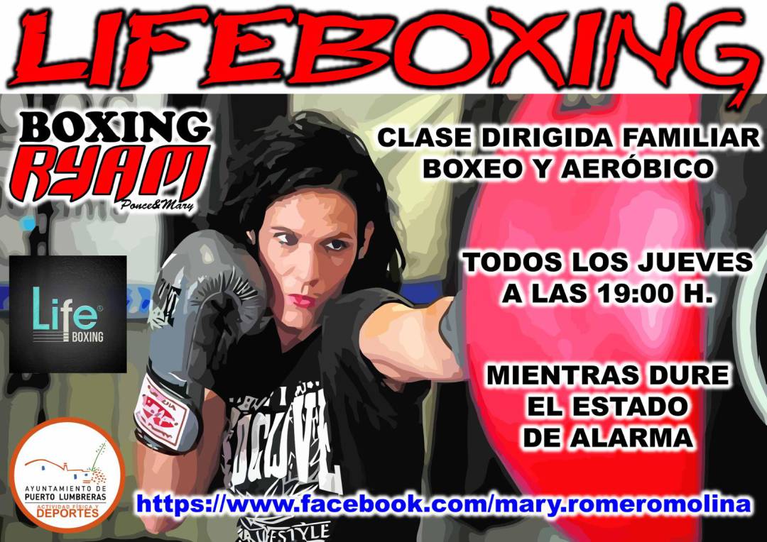 Cartel de las clases de lifeboxing de Mari Carmen Romero