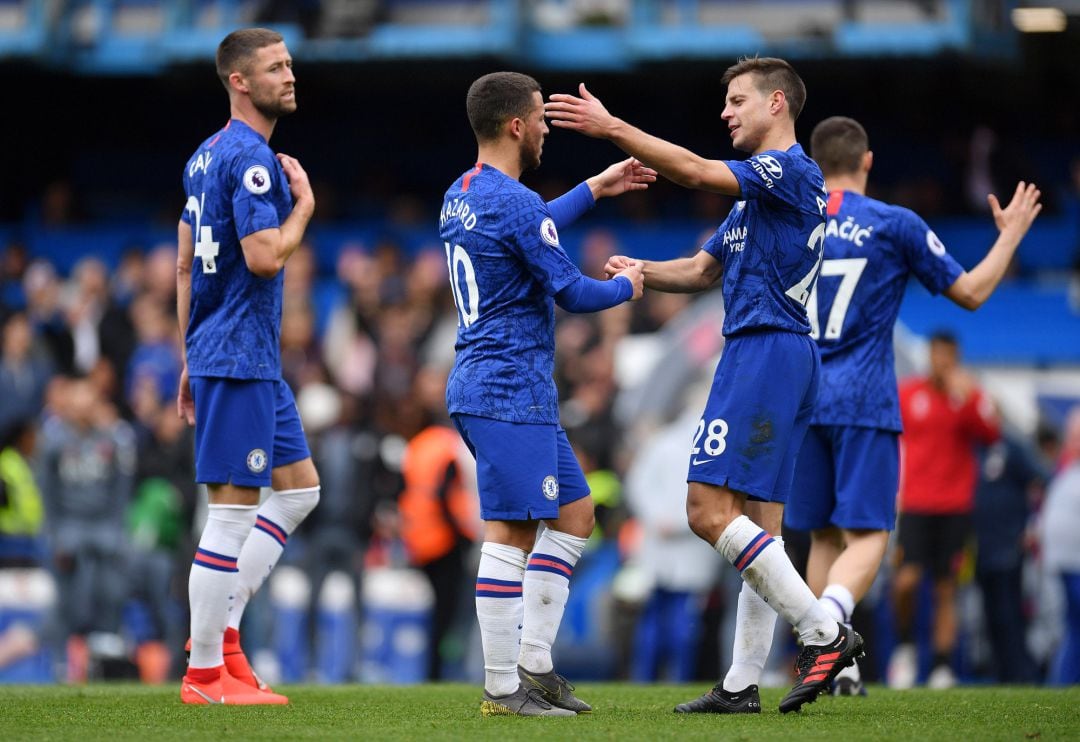 Hazard y Azpilicueta, durante el partido contra el Watford. 