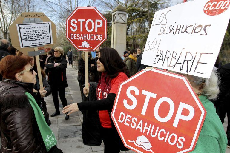 Manifestación de Stop Desahucios Ciudad Real. EFE/Archivo