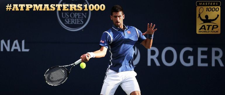 Novak Djokovic durante la final de Toronto