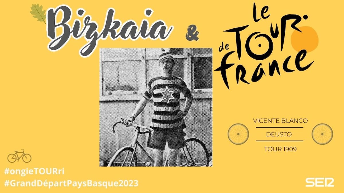 Vicente Blanco, 'El Cojo': de Deusto a París en bicicleta para participar en el Tour