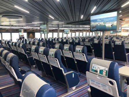 Imagen del interior del barco