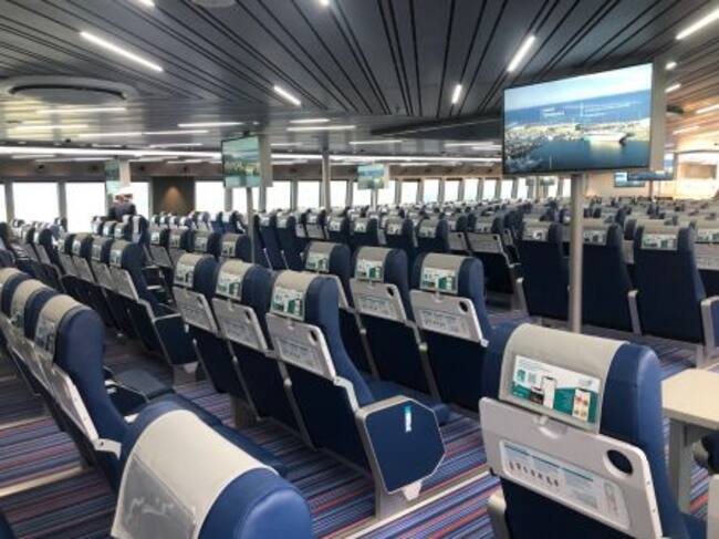 Imagen del interior del barco