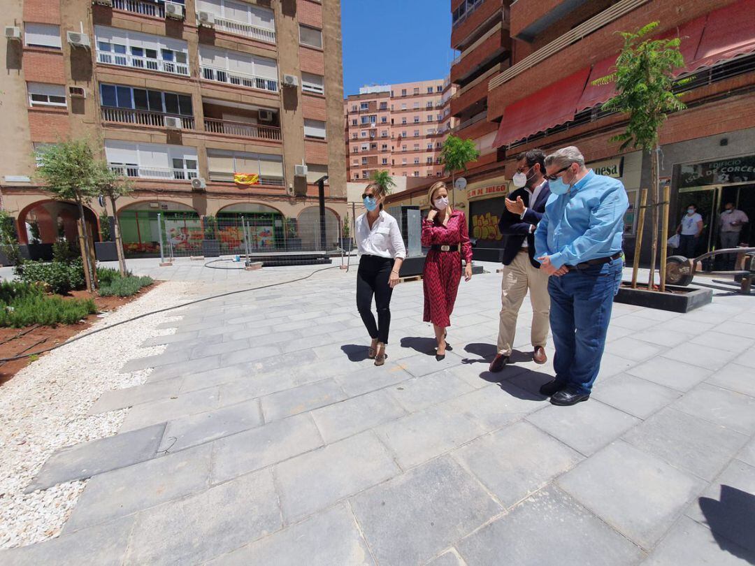 Plaza en la se instalará la escultura elaborada con mármol de Macael.