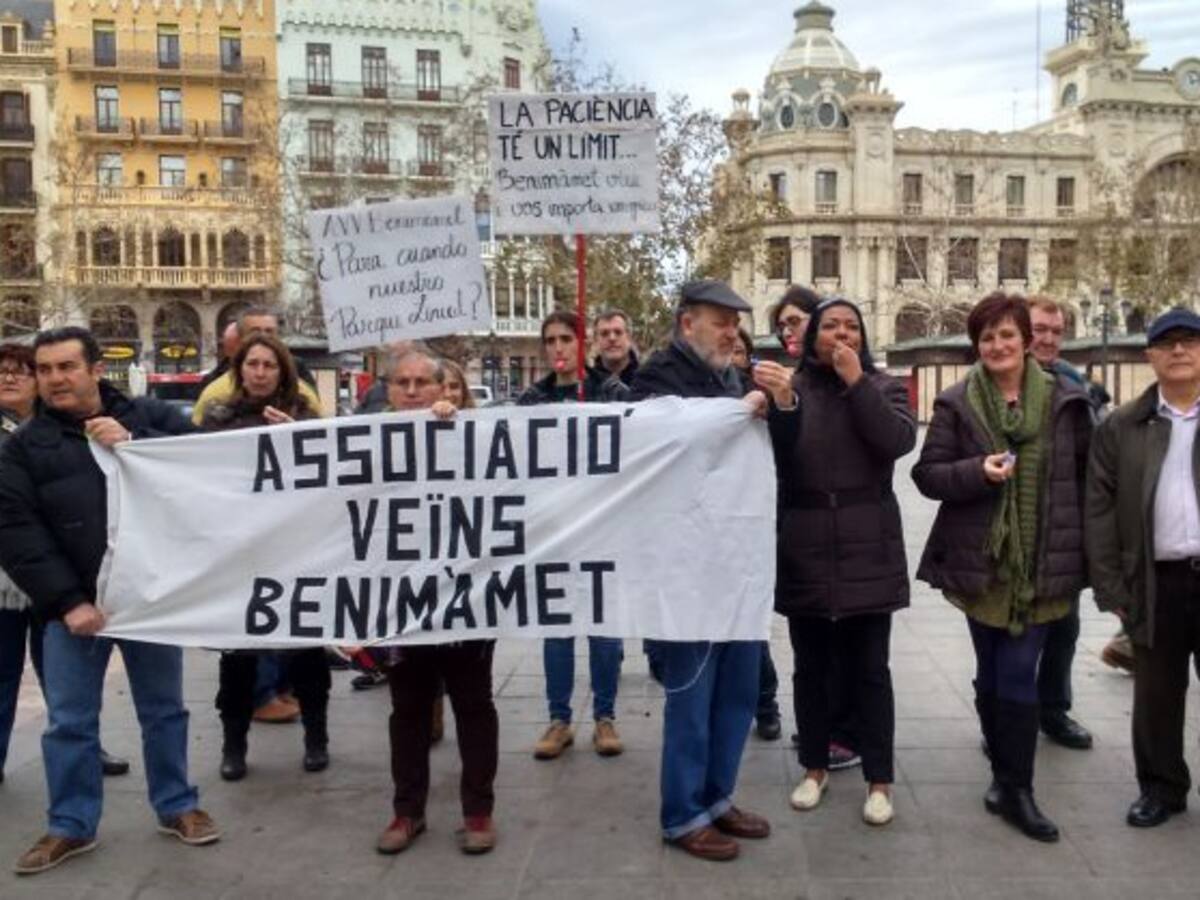Los vecinos de Benimàmet, “satisfechos” con el Parque Lineal