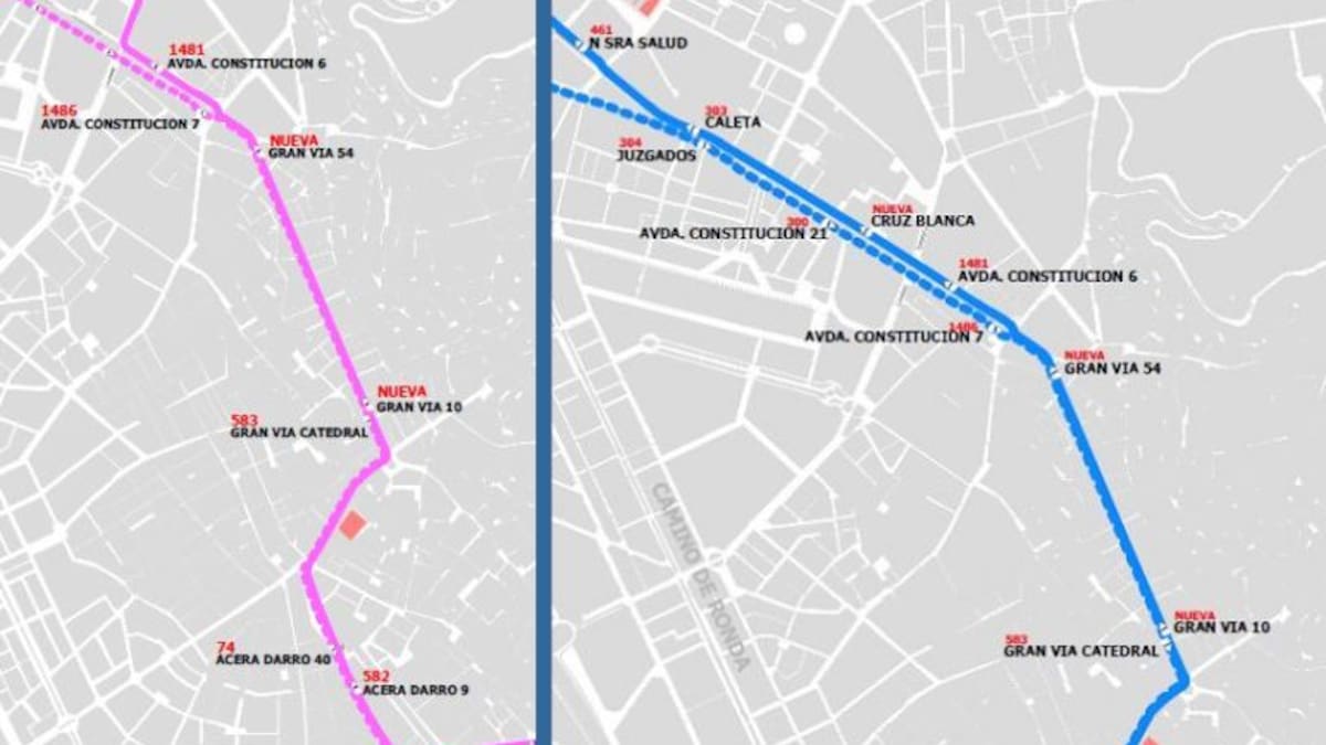Así quedan los nuevos buses por el centro