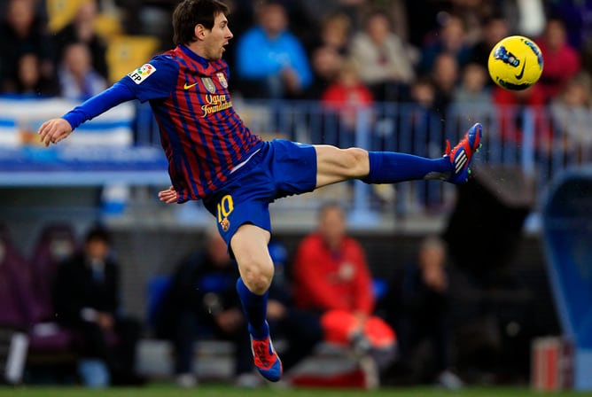 El argentino fue el verdadero protagonista de la goleada del Barça en La Rosaleda