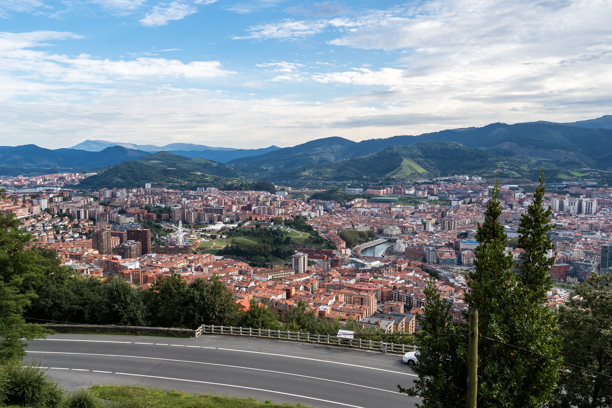 Panorámica de Bilbao desde Artxanda.