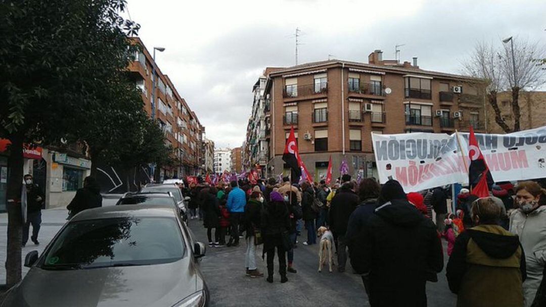 Los manifestantes pedían más atención y refuerzo en los servicios públicos municipales de Leganés